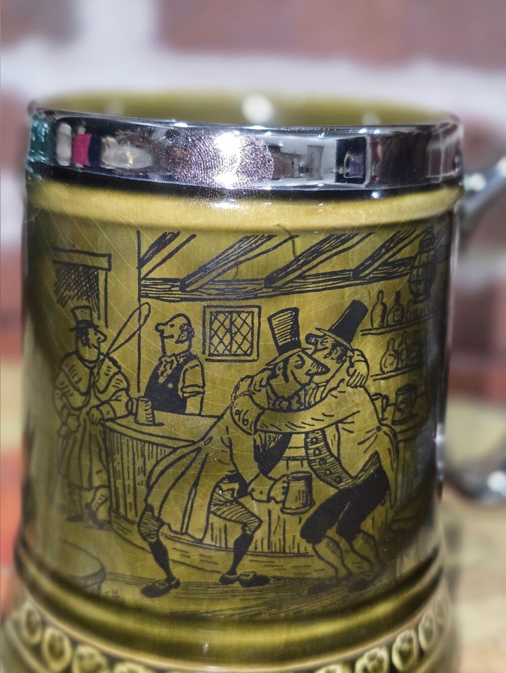 Nelson Pottery Princess House Beer Stein Vintage